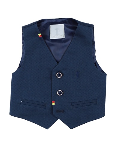 MYCLÒ SET Waistcoat Midnight blue 98% Cotton, 2% Elastane