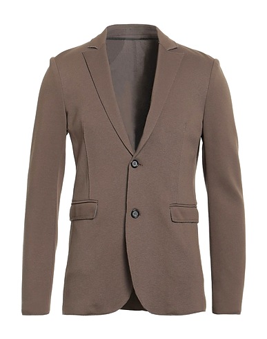 PAOLO PECORA Blazer Taupe 70% Viscose, 25% Polyamide, 5% Elastane