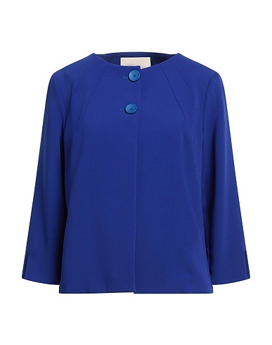ROSSOPURO Jacket Bright blue 93% Polyester, 7% Elastane