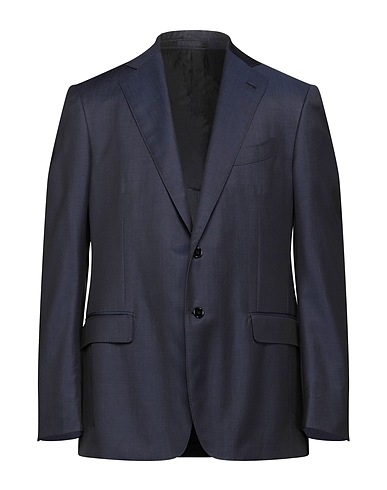 LARDINI Blazer Midnight blue 100% Wool