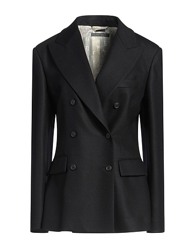 ALBERTA FERRETTI Blazer Black 98% Virgin Wool, 2% Elastane