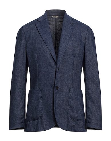 ORIGINAL VINTAGE STYLE Blazer Slate blue 66% Virgin Wool, 24% Polyamide, 10% Viscose
