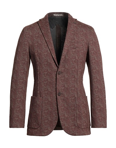 CC COLLECTION CORNELIANI Blazer Brown 78% Cotton, 18% Polyamide, 4% Elastane