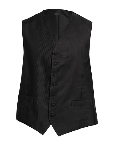 MICHELE SARTORI Gilet de costume Noir 100% Soie