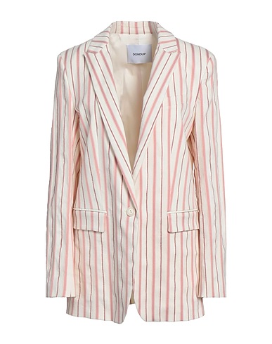 DONDUP Blazer Pink 53% Cotton, 19% Viscose, 15% Acetate, 12% Linen, 1% Elastane