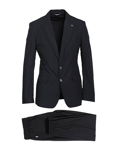 DOLCE&GABBANA Anzüge Schwarz 100% Baumwolle