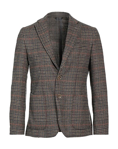 DOMENICO TAGLIENTE Blazer Khaki 51% Polyester, 26% Viscose, 20% Polyamide, 3% Elastane
