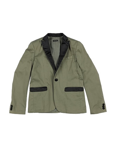 TAGLIATORE Blazer Verde militare 97% Cotone, 3% Elastan, Poliestere