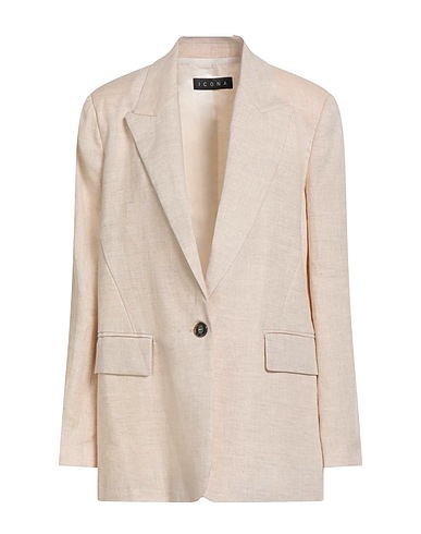 ICONA by KAOS Blazer Beige 100% Linen