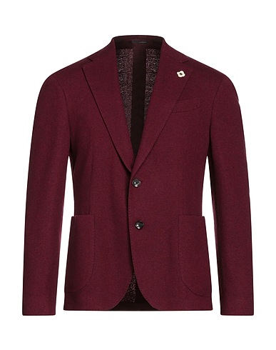 LARDINI Blazer Plum 70% Wool, 25% Polyamide, 5% Other Fibres