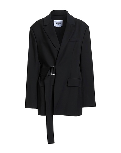 MSGM Blazer Black 69% Viscose, 29% Virgin Wool, 2% Elastane