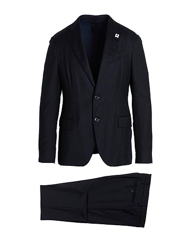 LARDINI Suits Midnight blue 100% Wool