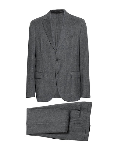 LARDINI Suits Grey 100% Wool
