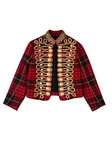 BALMAIN Giacca Rosso 100% Lana, Poliacrilico, Viscosa, Poliammide, Nylon