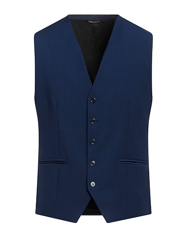 GREY DANIELE ALESSANDRINI Gilet de costume 69% Polyester, 29% Viscose, 2% Élasthanne