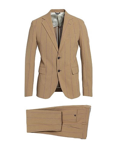 BRIAN DALES Suits Camel 100% Cotton