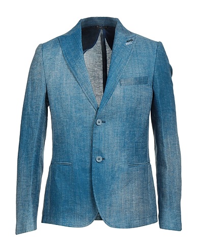 GREY DANIELE ALESSANDRINI Blazer Azure 100% Linen