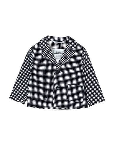 DANIELE ALESSANDRINI Blazer Midnight blue 50% Cotton, 45% Polyester, 5% Elastane