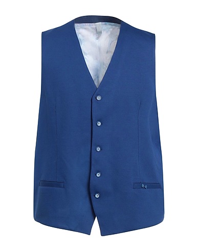 ASFALTO Anzugweste Blau 65% Rayon, 30% Polyamid, 5% Elastan