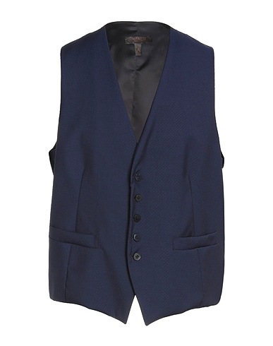 ASFALTO Waistcoat Midnight blue 100% Virgin Wool