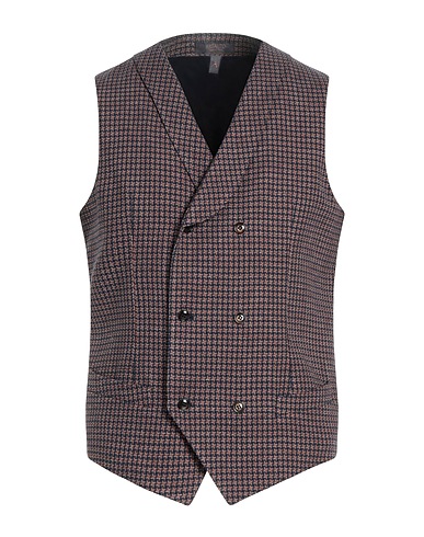 ASFALTO Waistcoat Midnight blue 52% Linen, 48% Cotton