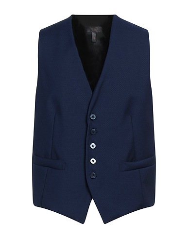 ASFALTO Panciotto Blu 100% Lana Vergine