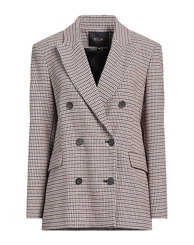MAJE Blazer Khaki 36% Cotton, 31% Wool, 15% Polyester, 12% Polyamide, 6% Synthetic fibers