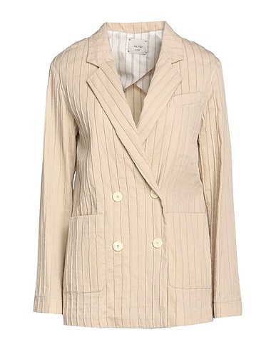 ALYSI Blazer Beige 82% Cotton, 15% Polyamide, 3% Elastane
