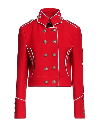 DOLCE&GABBANA Blazer Red 95% Virgin Wool, 5% Polyamide, Goat skin