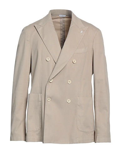 MANUEL RITZ Veste Beige 66% Coton, 30% Lyocell, 4% Élasthanne