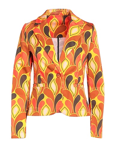 SISTE'S Blazer Orange 97% Cotton, 3% Elastane