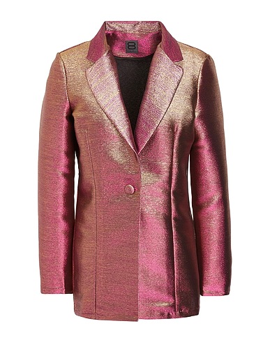 8 by YOOX Blazer IRIDESCENT METALLIC BLAZER
 Fuchsia 90% Polyester, 10% Metallic fiber