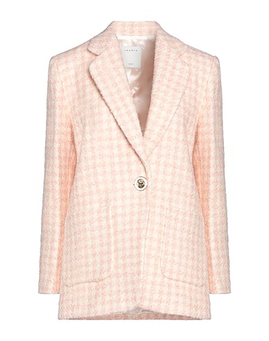 SANDRO Blazer Pink 30% Acrylic, 26% Cotton, 24% Wool, 18% Polyester, 2% Other Fibres