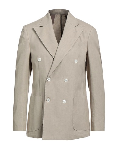 TAKESHY KUROSAWA Blazer Beige 65% Cotton, 35% Linen