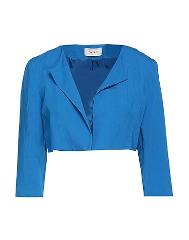 VICOLO Blazer Blue 65% Viscose, 35% Linen