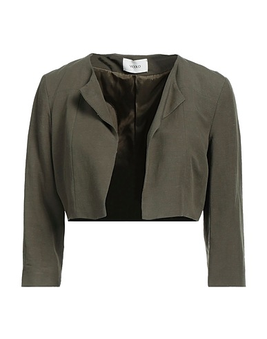 VICOLO Blazer Military green 65% Viscose, 35% Linen