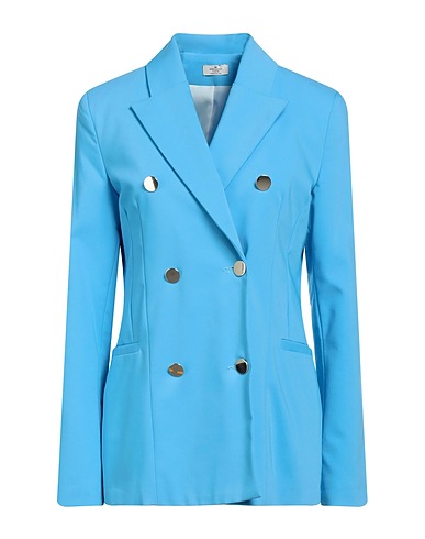 REBEL QUEEN by LIU •JO Blazer Azure 62% Cotton, 33% Polyester, 5% Elastane