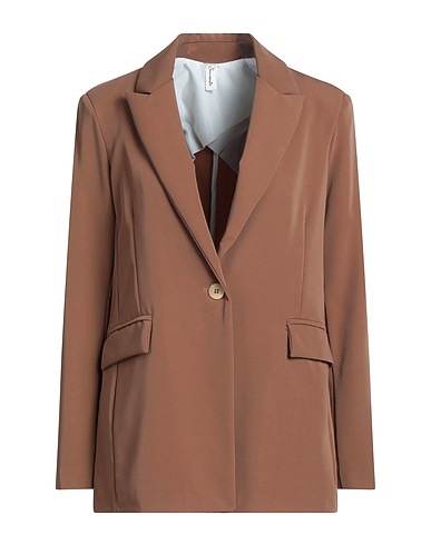 SOUVENIR Blazer Camel 80% Polyester, 15% Viscose, 5% Elastane
