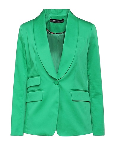 EMMA & GAIA Blazer Green 97% Cotton, 3% Elastane