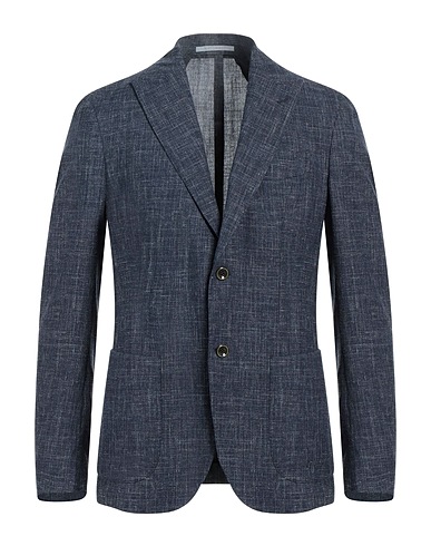 ELEVENTY Blazer PLATINUM Midnight blue 71% Wool, 15% Silk, 14% Linen
