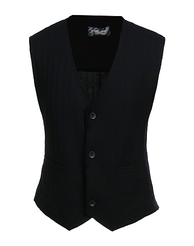 TAKESHY KUROSAWA Suit vest Black 68% Polyester, 28% Viscose, 4% Elastane