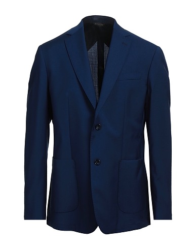 RICHARD OWE'N Blazer Blu notte 100% Lana Vergine