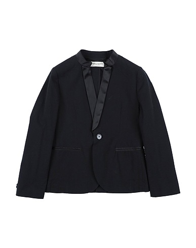 PAOLO PECORA Blazer Black 97% Cotton, 3% Elastane