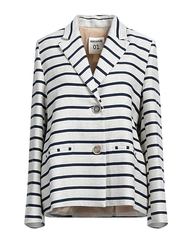 SEMICOUTURE Blazer Ivory 71% Cotton, 29% Linen