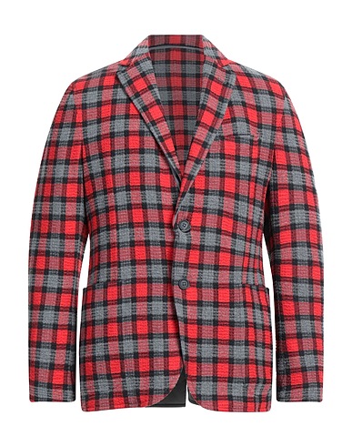 RVR LARDINI Blazer Rosso 70% Lana, 27% Nylon, 3% Elastan