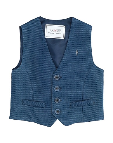 PACIOTTI 4US Suit vest KIDS Midnight blue 100% Cotton