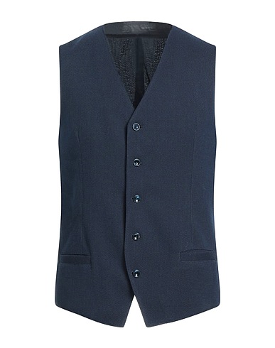 SUITHOMME Suit vest Midnight blue 40% Polyester, 35% Virgin Wool, 23% Cotton, 2% Elastane