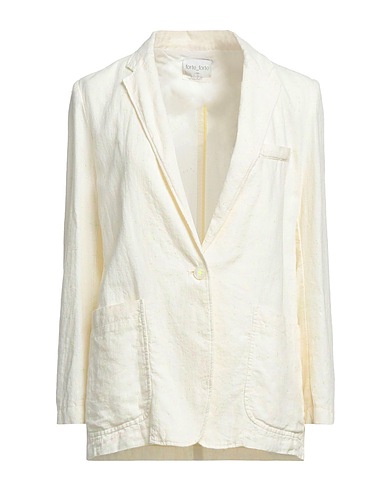 FORTE_FORTE Giacca Avorio 62% Lino, 36% Cotone, 2% Poliestere