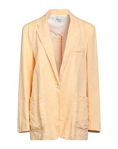 FORTE_FORTE Blazer Apricot 62% Linen, 36% Cotton, 2% Polyester