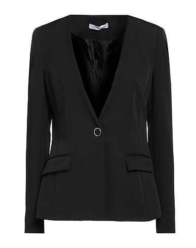 ATOS LOMBARDINI Blazer Black 88% Polyester, 12% Elastane
